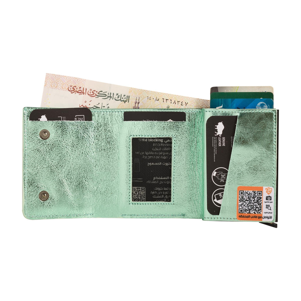 Trifold Metallic mint ” for her “