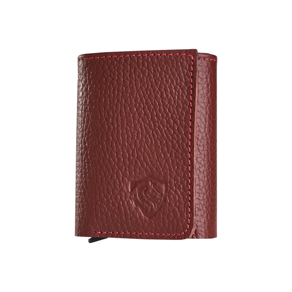 Trifold Garnet Ca Shield Wallet " NFC + Qr + Rfid Blocking "