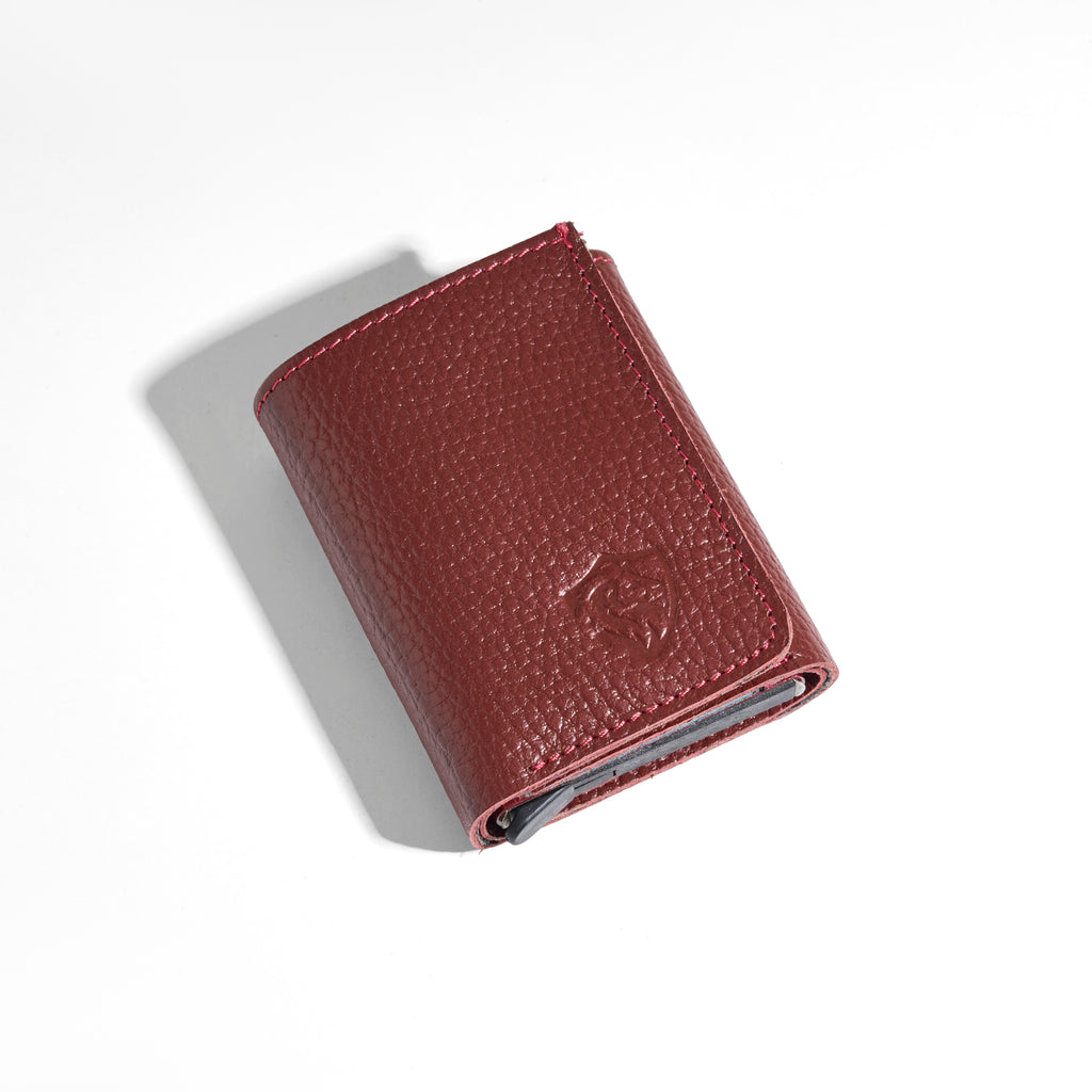 Trifold Garnet Ca Shield Wallet " NFC + Qr + Rfid Blocking "
