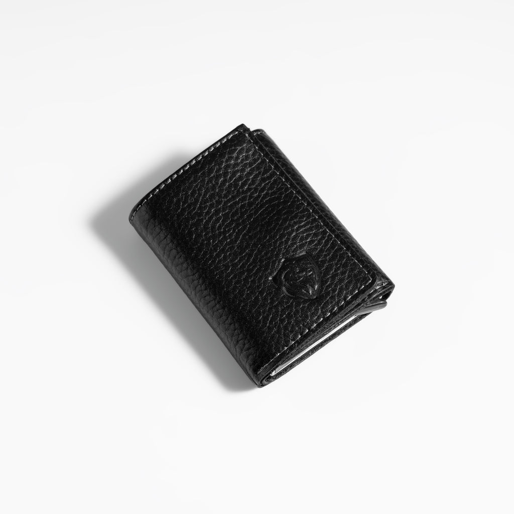 Trifold Black Shield wallet"  NFC + QR + Rfid Blocking "